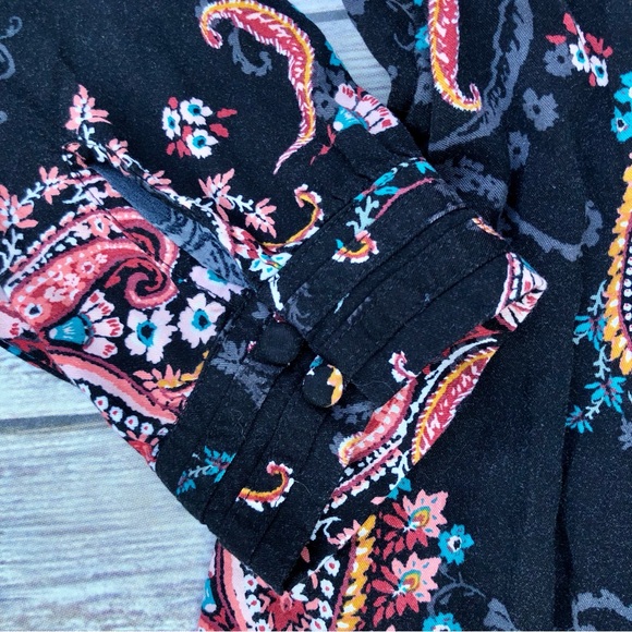 Torrid Midi Challis long sleeve Skater Dress - Picture 9 of 11